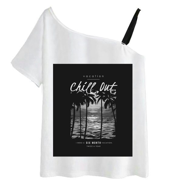 تیشرت زنانه طرح chill outs